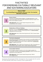 9 Activities for Emerging Culturally Relevant and Sustaining Educators