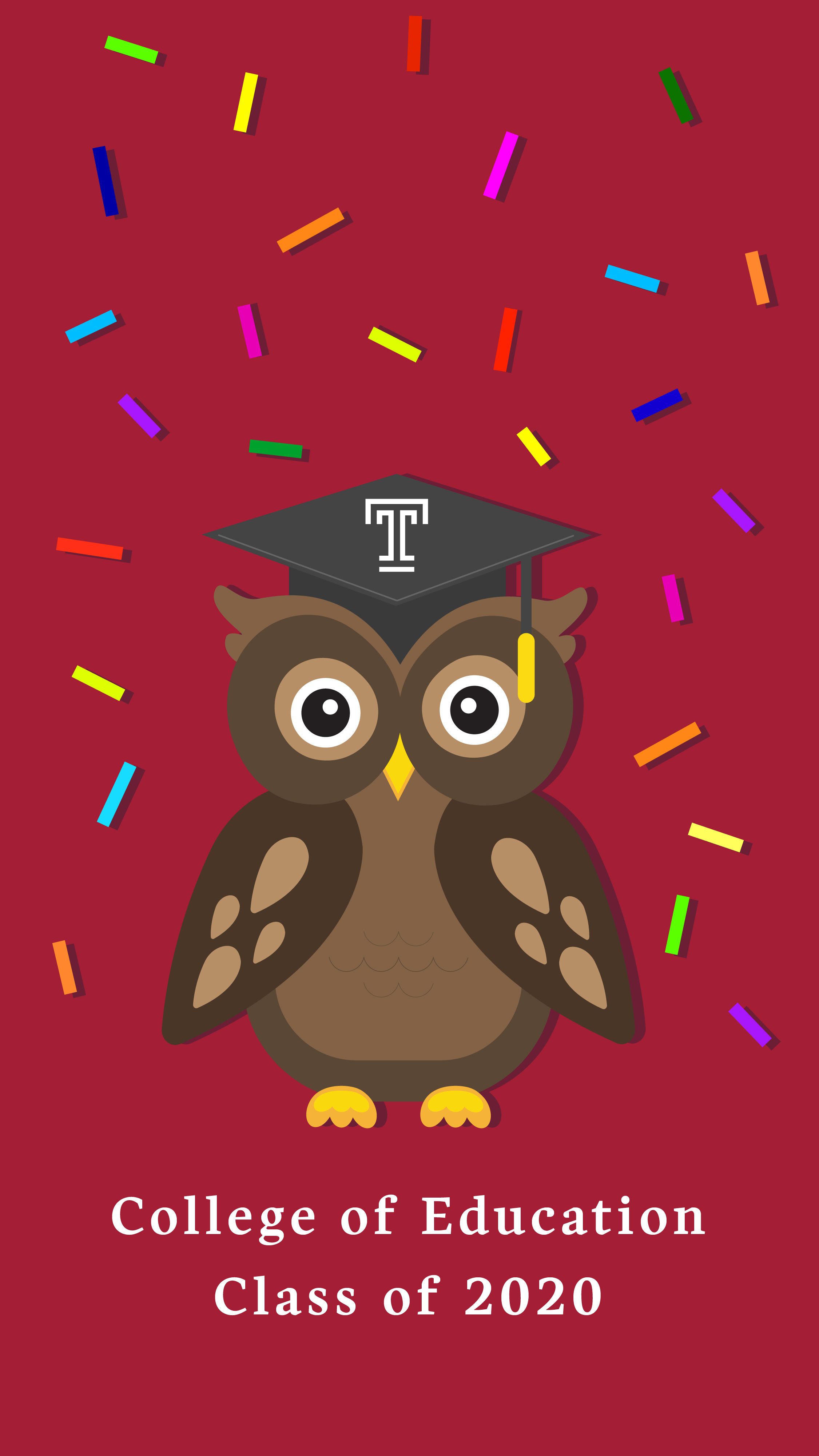 Homescreen image with animated owl