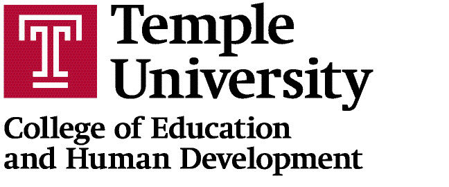 Temple University College of Education and Human Development - 4 Color Large logo