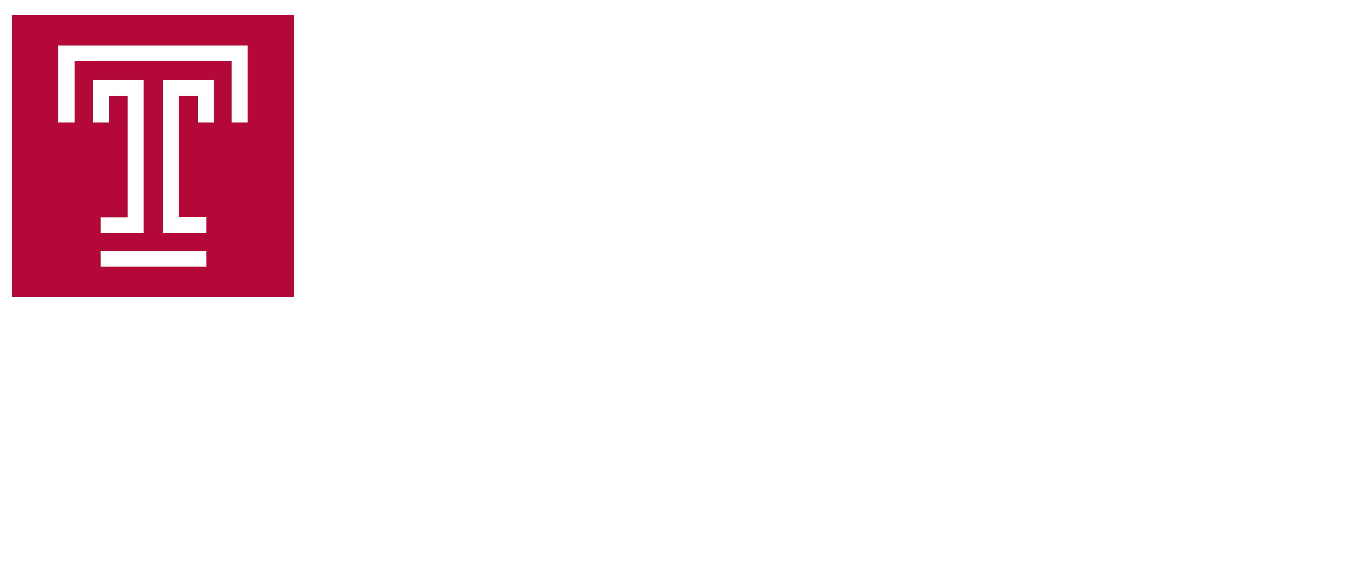 Temple University College of Education and Human Development - Red White logo PNG
