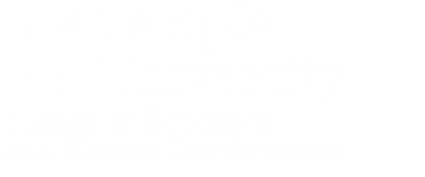 Temple University College of Education and Human Development - White medium logo PNG