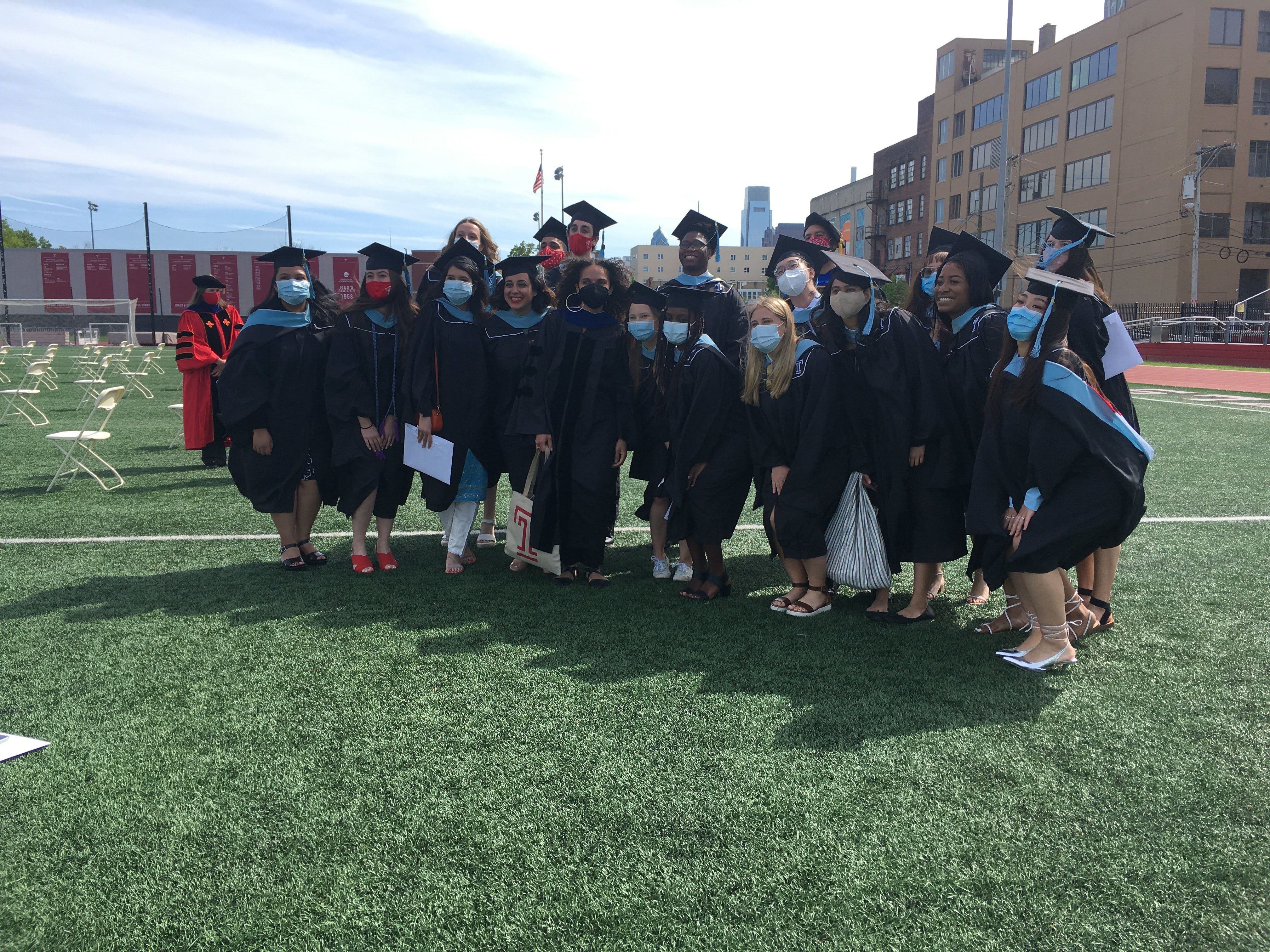 group of graduates posing for photo