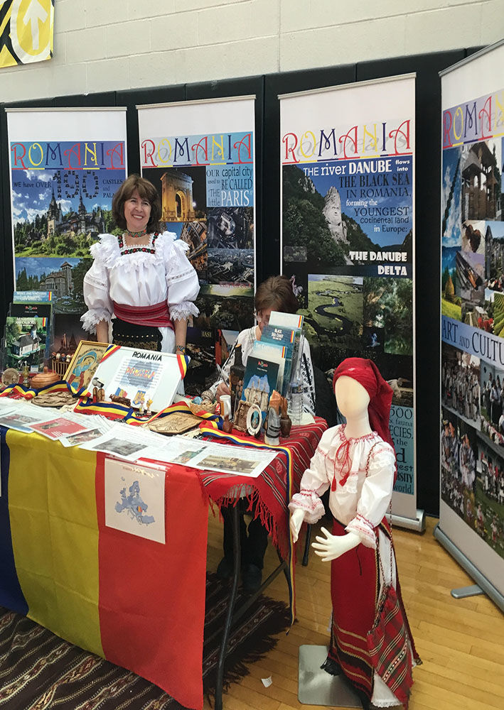 Photo from a school festival celebrating world cultures