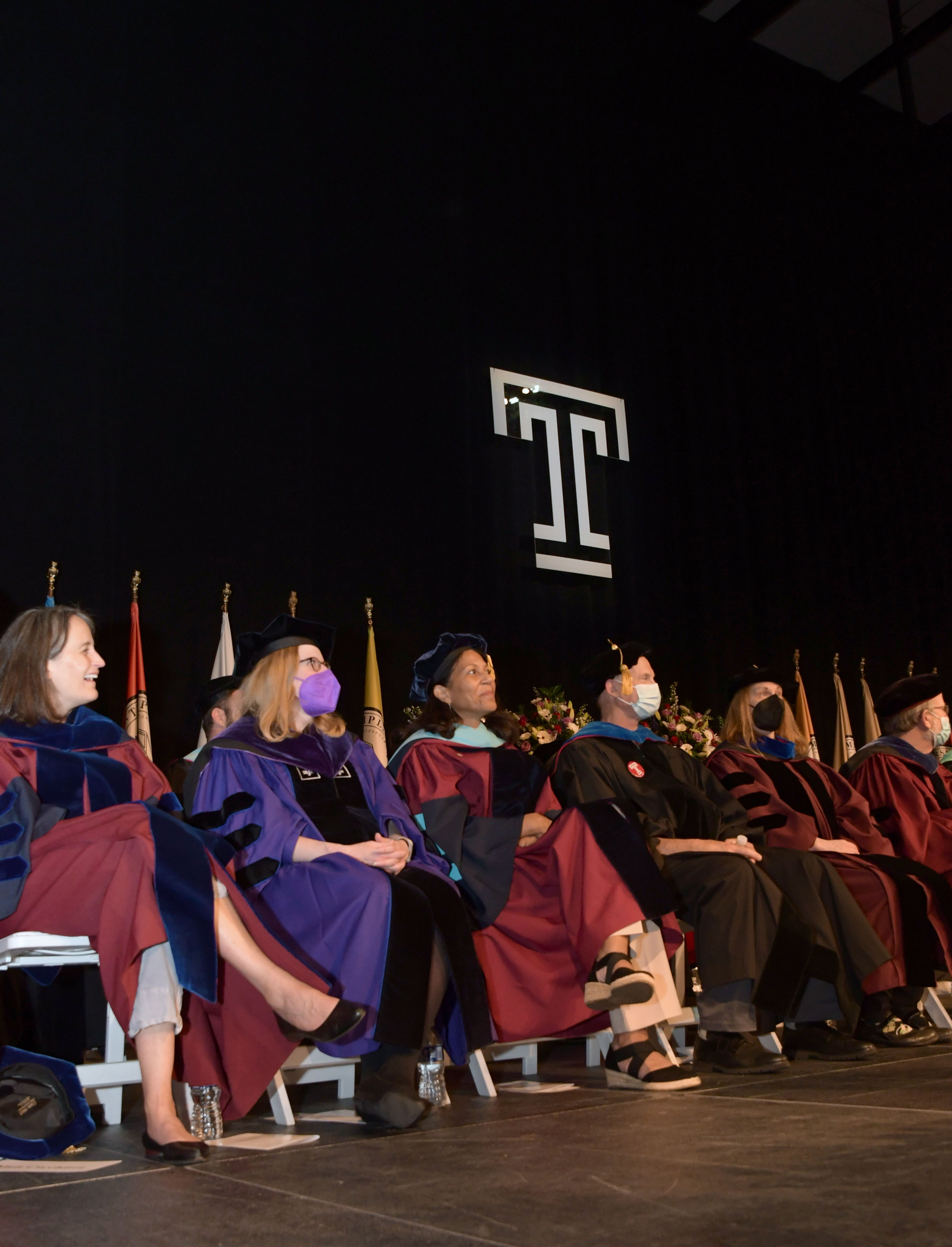 faculty on stage