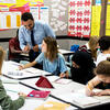teacher and students in classroom