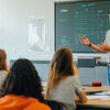 male teacher in classroom