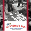 Logo for Grandma's Kids featuring images of adults spending time with children
