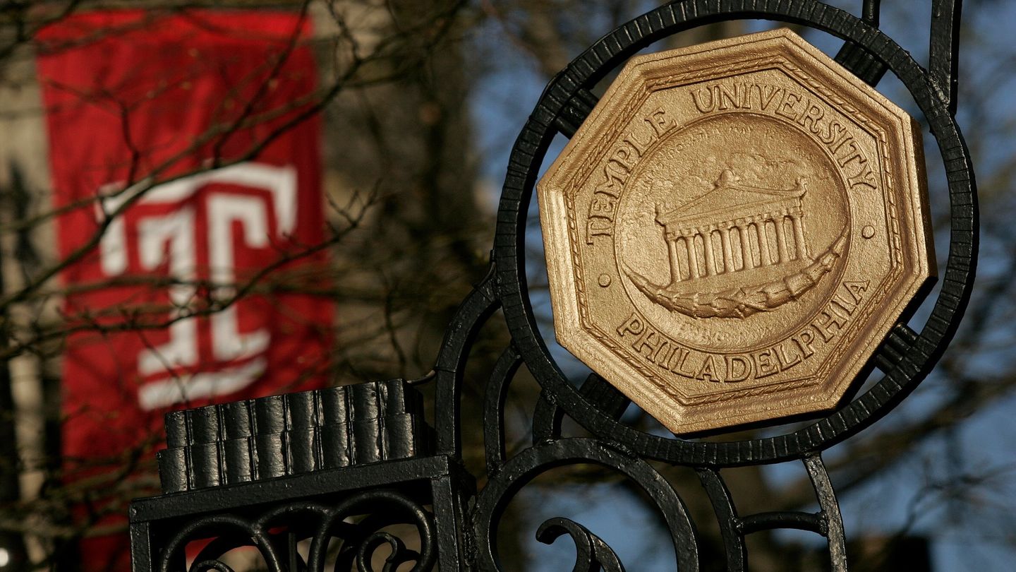 Temple Logo on Crest