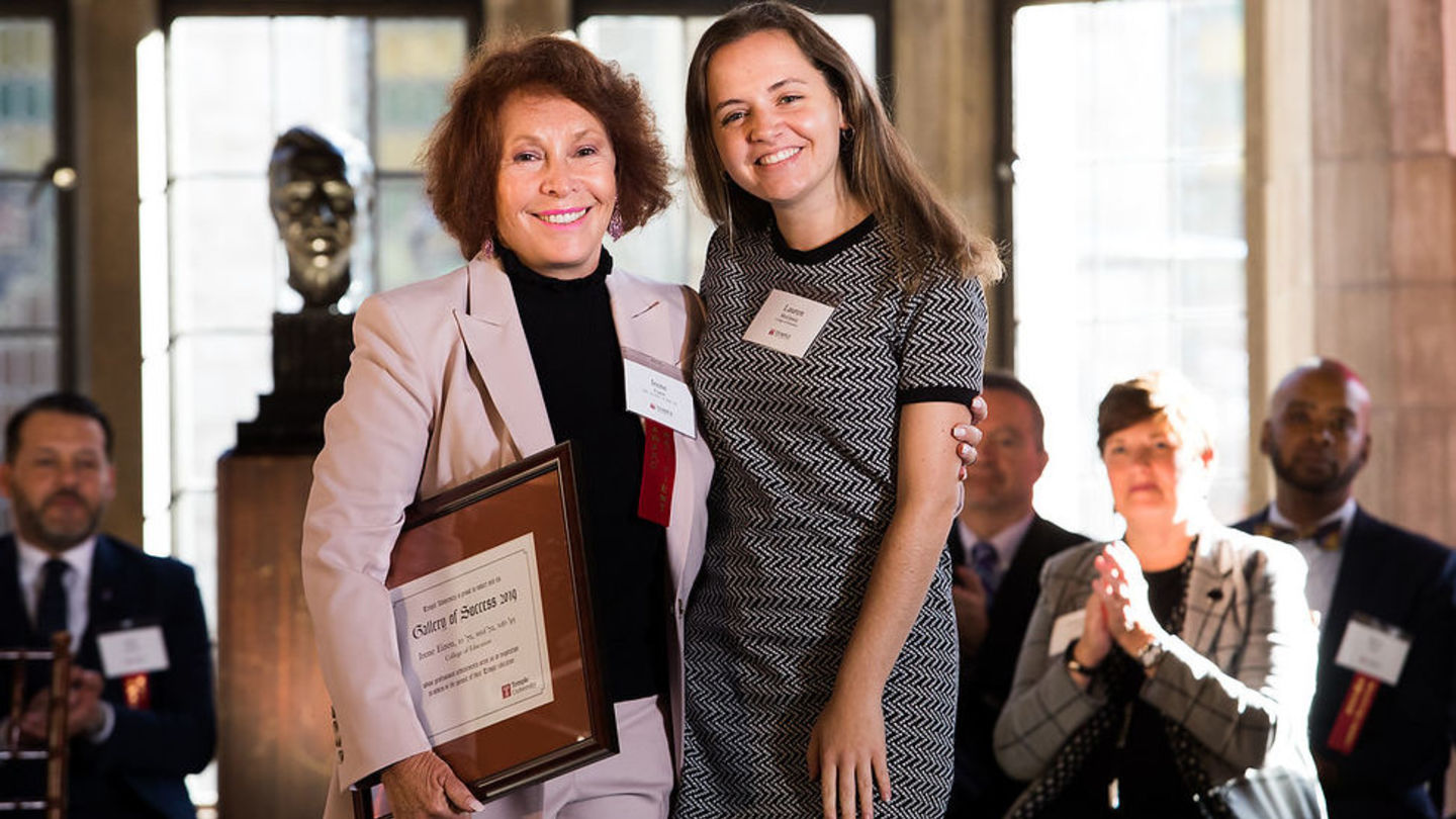 Gallery of Success Honorary, Irene Eizen with Lauren McGinnis, EDU '20, Early Childhood Education Student