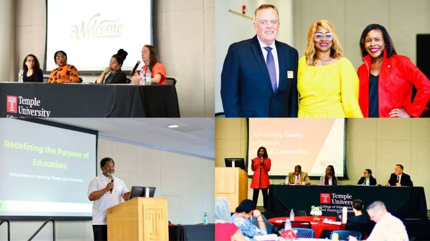 Photo Collage of faculty, staff and the community attending a CEHD event.
