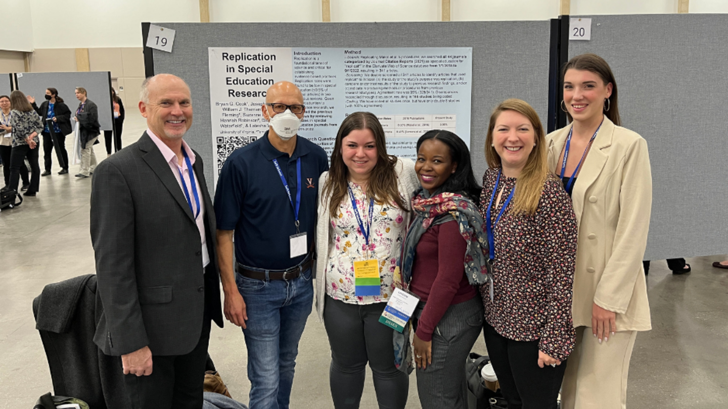From L to R. Joseph Boyle (Temple faculty), Bryan Cook (UVA faculty), Danielle Waterfield (UVA- ASPIRE), Latesha Watson (Temple Aspire), Suzanne Spicer (UVA- ASPIRE), & Hannah Robinson (Temple Aspire).