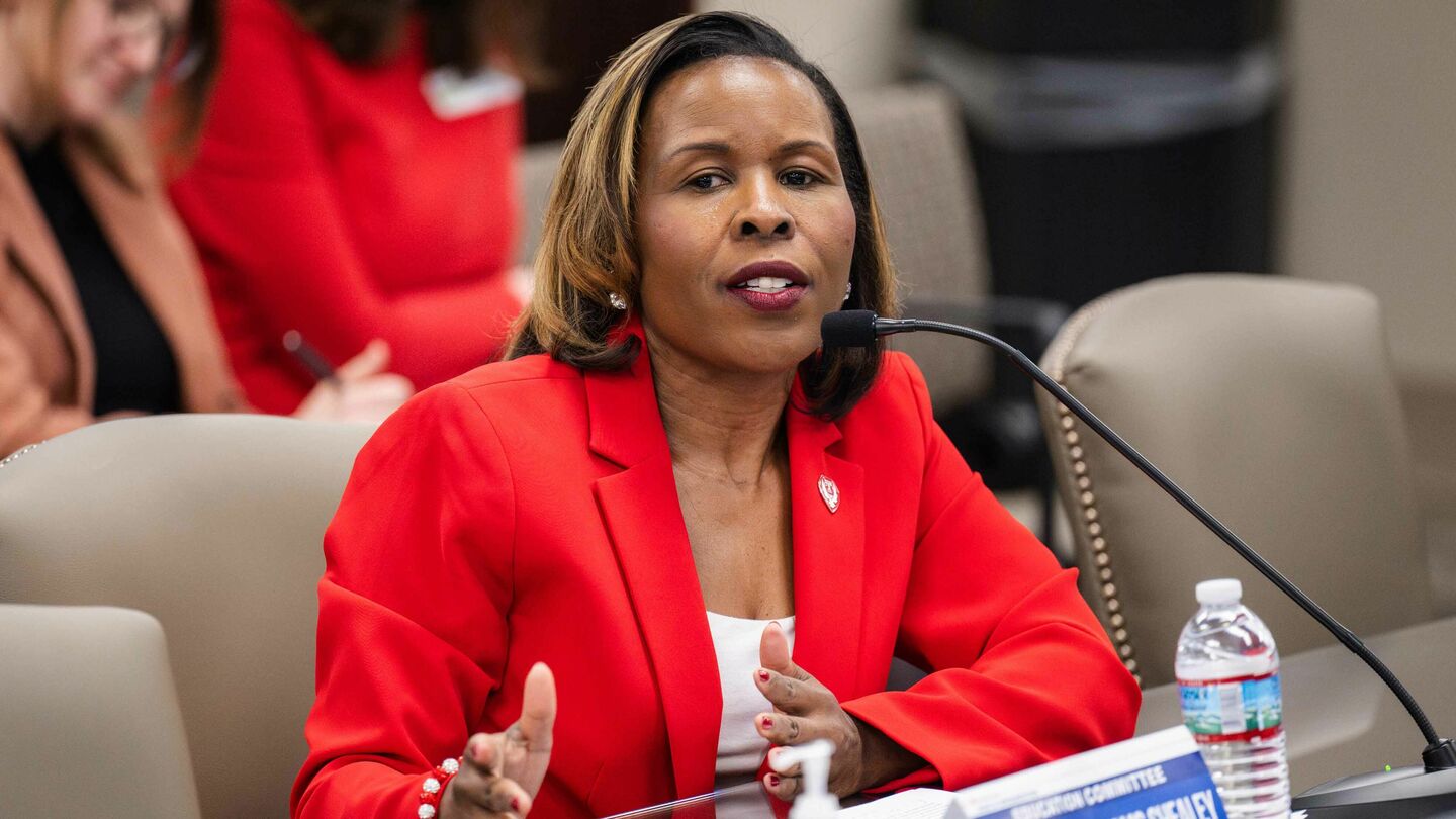 College of Education and Human Development Dean Monika Williams Shealey speaks during the Pennsylvania House Education Committee meeting held Feb. 25 in Harrisburg.