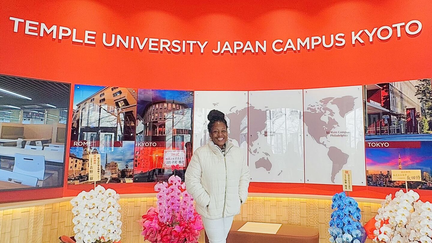 Amaka Nwankwo-Igomu visiting the Temple University Japan Campus Kyoto in 2025.