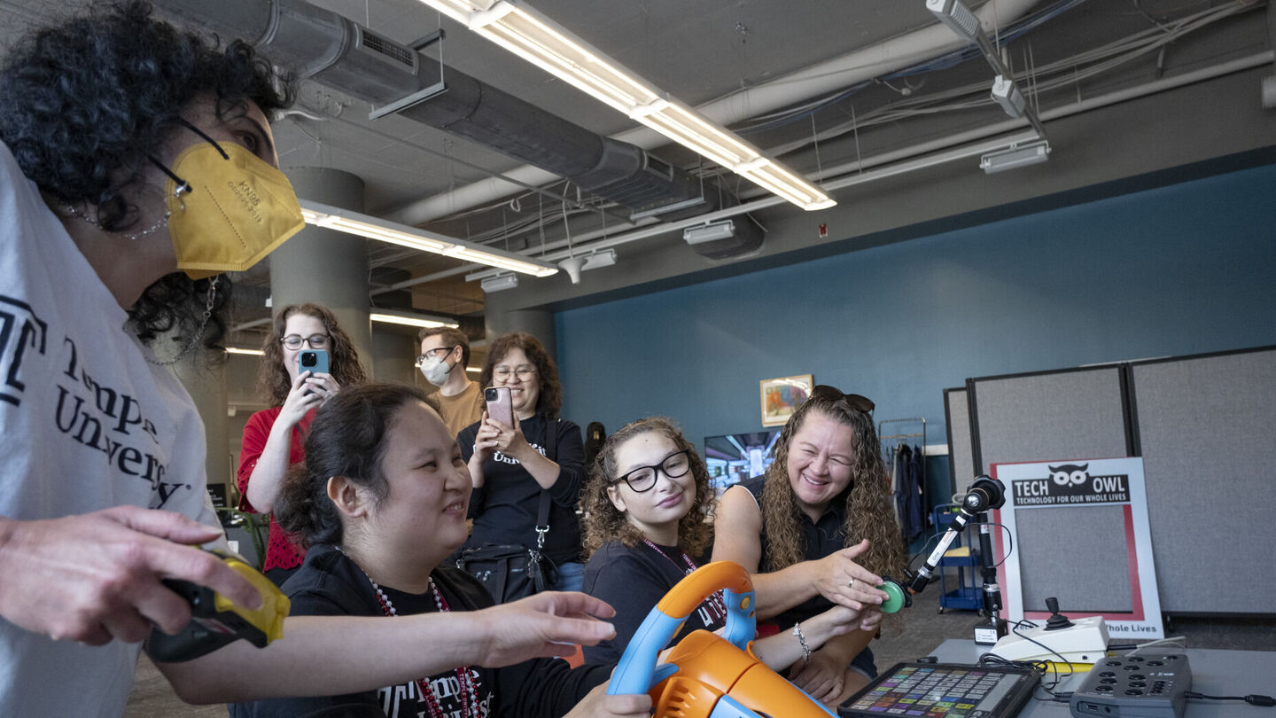 Individuals participating in adaptive gaming