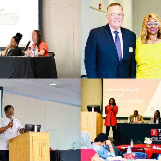 Photo Collage of faculty, staff and the community attending a CEHD event.