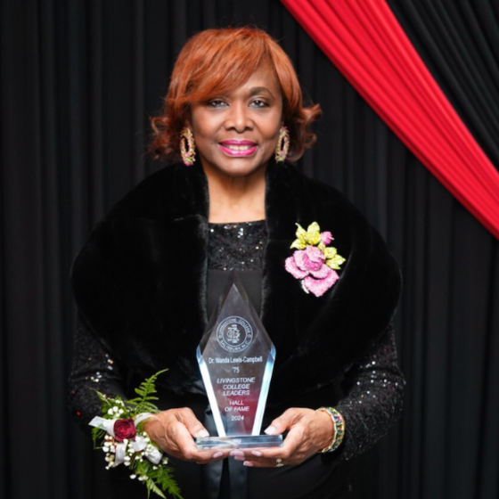 Wanda Lewis-Campbell received the 2023 United Negro College Fund (UNCF) Leaders Hall of Fame at her undergraduate alma mater, Livingstone College in Salisbury, North Carolina.